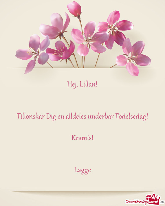 Hej, Lillan