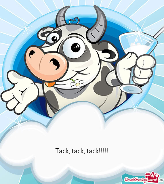 Tack, tack, tack